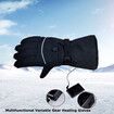 Electric Heated Gloves with Temperature Adjustment Lithium Batteries Heating Gloves for Motorcycle Cycling Ski Hiking Climb