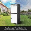 Letterbox Parcel Mailbox Freestanding Drop Post Delivery Box Locking for Home Package