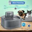 6L Automatic Pet Fountain Dog Water Dispenser Cat Drinking Feeder Bowl with Replacement Faucet Kit