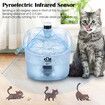 2.5L Automatic Cat Water Fountain Smart Pet Drinking Dispenser Feeder Bowl with Infrared Sensored