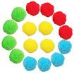 30 Water Balls Reusable, Cotton Balls for Water Fight Outdoor, Splash Summer Fun Toys for Kids (3 Colour)