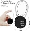 Combination Lock 3 Digit Outdoor Waterproof Padlock for School Gym Locker, Sports Locker (1 Pack)