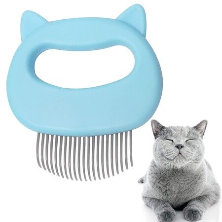 Short Long Hair Pet Grooming Soft Deshedding Brush, Cat Paw Brush, Cat Shedding Comb