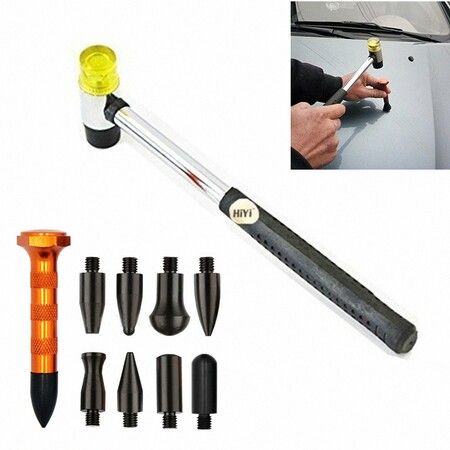 Dent Car Repair Tool Kits Paintless Removal Tap Down Rubber Hammer Automotive Body DIY Fix Tools