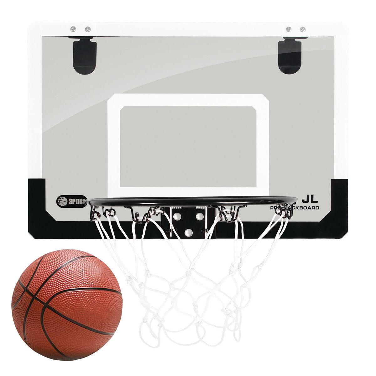 Wall Mounted Basketball Hoop Set For Kids – Mini Backboard, Ball & Net, Over-the-Door Indoor Toy For Ages 3+