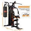 GENKI Multi Function Home Gym Weight Station Equipment Exercise Workout Machine with Punching Bag