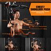 GENKI Multi Function Home Gym Weight Station Equipment Exercise Workout Machine with Punching Bag