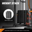 GENKI Multi Function Home Gym Weight Station Equipment Exercise Workout Machine with Punching Bag