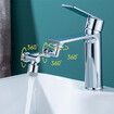 Arm Faucet 1080 Rotating Aerator Splashproof Filter Kitchen Faucet Extension Faucet Adapter Universal Kitchen Tools