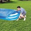 340x230cm Rectangular Inflatable Pool Cover with holes suitable for BESTWAY 58108