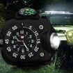 3-in-1 Outdoor Sports Rechargeable Bright LED Flashlight Compass Wrist Watch Wristband Sports Mens Watches