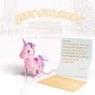 Unicorn Toy Electronic Plush Cute Stuffed Pony Toy Singing Music Walking Unicorn Plush Toy (Pink)