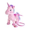 Unicorn Toy Electronic Plush Cute Stuffed Pony Toy Singing Music Walking Unicorn Plush Toy (Pink)