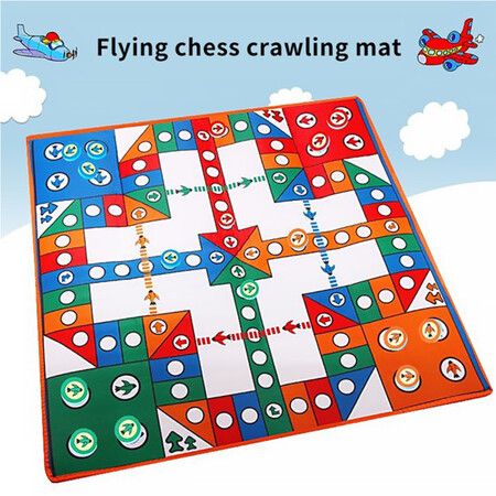 Flying Chess Carpet Floor Aeroplane Environmental Friendly Blanket Educational For Children 3+ Years Old