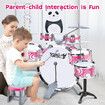 Jazz Drum Play Set For Kid Toddler Musical Educational Instrument Toy Plastic Pink 10 Pieces