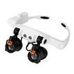 LED Magnifying Glasses Head  with Light  Headband  Hands-Free Magnification with 3X, 4X, 5X, 6X, 7X, 10X Warm and Cool LED Lights