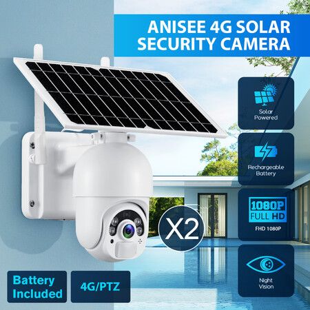 4G Solar Security Camera Wireless Outdoor CCTV Home Surveillance System with Battery Remote Control x2 4G Solar Security Camera Wireless Outdoor CCTV Home Surveillance System with Battery Remote Control x2