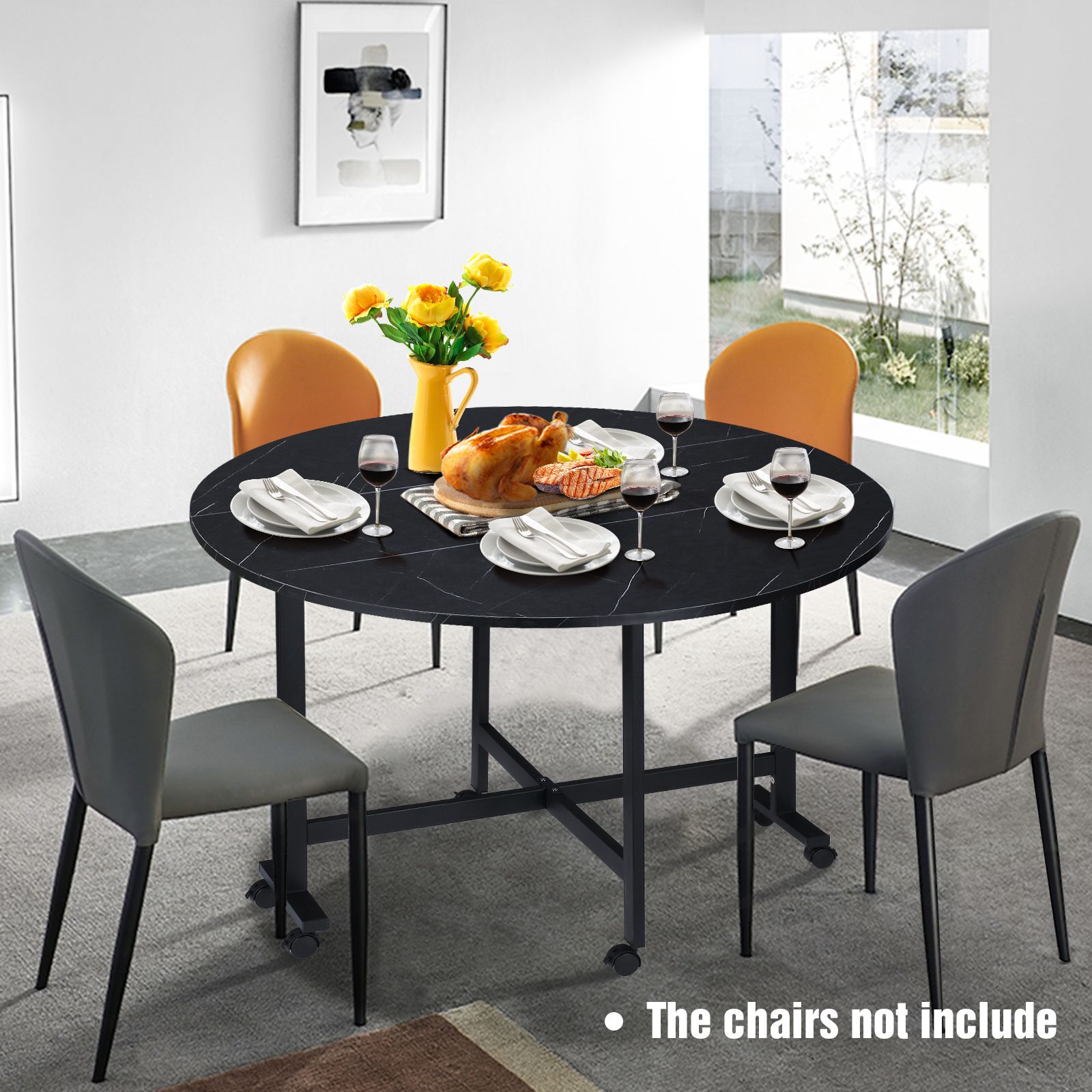 42 inch round table with chairs