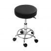 Artiss Round Salon Stool Black PU Swivel Barber Hair Dress Chair Hydraulic Lift