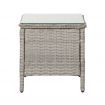 Gardeon Side Table Coffee Patio Desk Outdoor Furniture Rattan Indoor Garden Grey