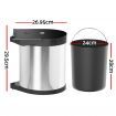 Cefito Kitchen Swing Out Pull Out Bin Stainless Steel Garbage Rubbish Can 12L