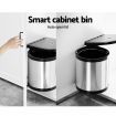 Cefito Kitchen Swing Out Pull Out Bin Stainless Steel Garbage Rubbish Can 12L