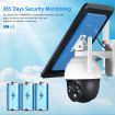 4G Solar Security Camera Wireless Outdoor CCTV Home Surveillance System with Battery Remote Control x2