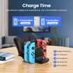 6 in 1 Charger for Nintendo Switch Console Joycon Gamepad Charging Dock Station