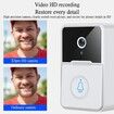 Smart Wireless Remote Video Doorbell, HD Night Vision Wifi Security Doorbell