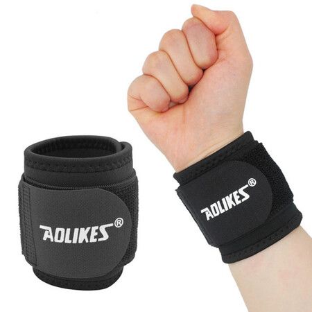 Adjustable Weightlifting Wristband Support Fitness Bandage Wrist Support Protective Gear Wrist Band Tennis Brace (1Pack)