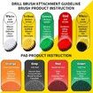 Drill Brush Attachments Set 23 Piece Scrub Pads & Sponge Power Scrubber Brush with Extend Long Attachment All Purpose Clean