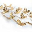 3D Butterfly Wall Stickers 3 Sizes, Gold Butterfly Decorations for Birthday Decorations Party Decorations Cake Decorations, Removable Room Decor for Kids Nursery Classroom Wedding Decor Gold 48 Pcs