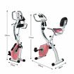 3 In 1 Exercise X Bike Trainer Recumbent Home Gym Fitness Workout Equipment Upright Bicycle Machine Folding 10 Resistance Band Backrest