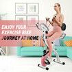 3 In 1 Exercise X Bike Trainer Recumbent Home Gym Fitness Workout Equipment Upright Bicycle Machine Folding 10 Resistance Band Backrest