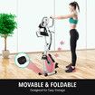 3 In 1 Exercise X Bike Trainer Recumbent Home Gym Fitness Workout Equipment Upright Bicycle Machine Folding 10 Resistance Band Backrest