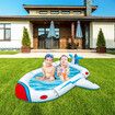 Air Plane Sprinkler Pool Outdoor 3-in-1 Inflatable PVC Splash Pad for Kids