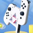 For Joy OLED Switch with Charging Grip Handle Bracket Charger Bracket for Switch Handle Holder(White)