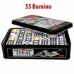 Plastic Double 9 Domino Game Set With 55 Tile