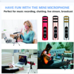 Compatibility Stereo Studio Mic KTV Karaoke Mini For Smart Phone Laptop PC Desktop Handheld Audio Microphone