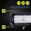 7 Inch LED Light Bar 12V 120W Offroad Driving Lights IP67 Waterproof LED Combo Lights for Car Boat Truck (1 Pack)