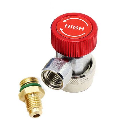 highAC R134 to Adjustable Quick Coupler Connector adaptper (1 Pack)