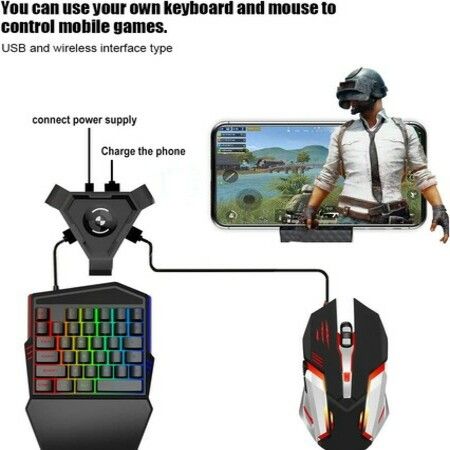 Game Controller Mouse Adapter for Xbox One, for PC, PS5, PS4 and Nintendo Switch