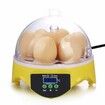 7 Eggs Incubators Hatching Eggs, Temperature Control and LED Display for Chicken Duck and Goose Eggs