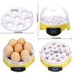 7 Eggs Incubators Hatching Eggs, Temperature Control and LED Display for Chicken Duck and Goose Eggs