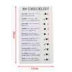 1pcs Diy blank Memo Plastic Board Chart Reusable RV Checklist Checklist Daily Planner Responsibility Behavior