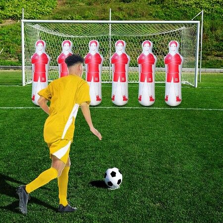 Inflatable Soccer Dummy Goalkeepr Air Mannequin Free Kick Defender Wall Football Practice Tumbler Training