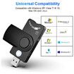 Smart Card + SD + TF + SIM Card 4 in 1 Multi-Function Card Reader,for Micro SD/Micro SDHC/Micro SDXC, SD/SDHC/SDXC