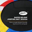 Genki Kids Trampoline Bounce Rebounder Jumping Rebounding Indoor Outdoor Safety Enclosure Basketball Hoop 60 Inch 