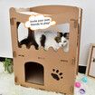 Cat Corrugated Cardboard Scratcher Scratching Board Play House Climbing Furniture