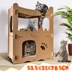 Cat Corrugated Cardboard Scratcher Scratching Board Play House Climbing Furniture